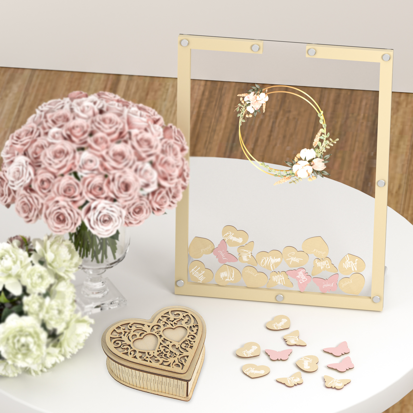 Свадебная Гостевая книга, альтернативная Свадебная книга, украшение, рамка для свадебной гостевой книги