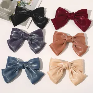 Menina Coreano Hairpins Bowknot Cabelo Acessórios Vermelho Big Hair Borboleta Bow Ties Hair Clips Hairpin