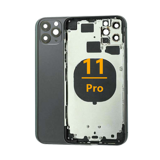 New Smartphone Replacement Battery Rear Door Housing Assembly Mobile Phone Back Cover Housing with Middle Frame for IPhone11 Pro