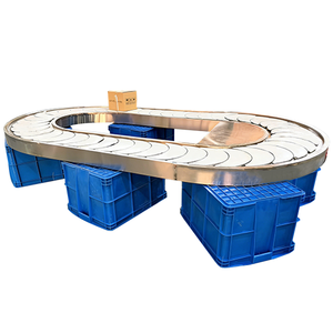 สายพานลำเลียงหม้อไฟแบบ<span class=keywords><strong>หมุน</strong></span>ทำจากสแตนเลสเกรดอาหาร 304, สายพานลำเลียงถาดวงกลมแบบบริการตนเองสำหรับซูชิ - Product Image 3