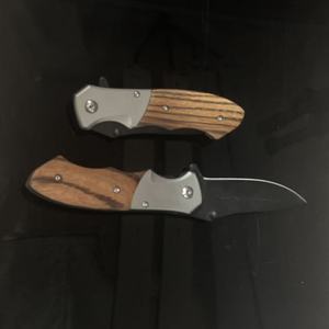 Coltello Tascabile Multifunzionale Pieghevole in Legno e Acciaio Inossidabile, Spedizione Gratuita negli USA, Regalo <span class=keywords><strong>per</strong></span> la Festa del Papà, Regalo <span class=keywords><strong>per</strong></span> lo Sposo - Product Image 3