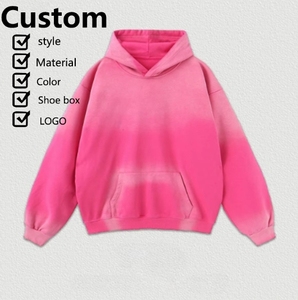 สเวตเชิ้ตผ้าหนาไซส์พิเศษสำหรับผู้ชายเสื้อมีฮู้ดผ้าคอตตอนสีทึบทรงโอเวอร์ไซส์ออกแบบได้ตามต้องการ - Product Image 3