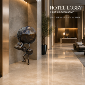 Grande <span class=keywords><strong>Statua</strong></span> di Formica con Sfera, Scultura Animale Moderna per Parchi a Tema, Centri Commerciali, Resort e Decorazioni per la Casa - Product Image 5