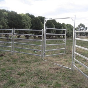 Panel Ovalado Galvanizado para Ganado, Resistente, para Contención de Ganado en Corrales y Manejo de Bovinos - Product Image 3