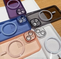 Coque de protection d'objectif transparente magnétique sans fil pour Iphone 13 14 15 Pro Max Anti-chute Tpu couverture de téléphone portable