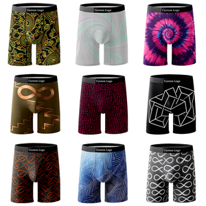 Boxer da Uomo con Logo Personalizzato, Stampa Digitale, Alta Qualità, Morbidi, Elastici, Traspiranti, Stile Lussuoso, Intimo Maschile - Product Image 2