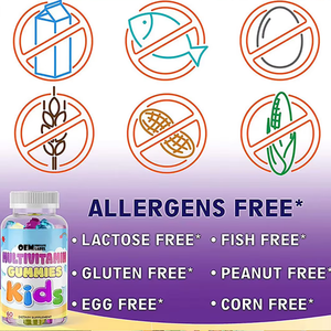 Vitaminas Completas para Niños. A, C, D3, E y <span class=keywords><strong>Complejo</strong></span> <span class=keywords><strong>B</strong></span>. Promueve el Crecimiento y el Desarrollo. Sin OMG ni gluten. Delicioso Sabor a Frutas. - Product Image 6