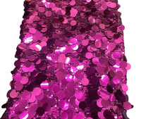Tissu en maille à sequins ronds de 18 mm grande taille pour textiles de maison et ameublement, soirées et maillots de bain pour filles, 100 % polyester tissé