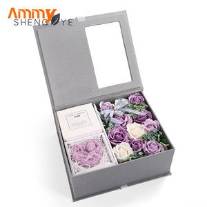 Regalos del Día DE LA Madre de Ammy, Caja de Flores de Jabón Hechas a Mano, Regalo de San Valentín, Rosa Inmortal, Ventana Abierta, Caja de Regalo - Product Image 6