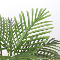 Palmiers artificiels en pot et palmiers à noix de bétel de 65 cm, aspect naturel, plantes en plastique pour décoration intérieure/extérieure, directement de l'usine