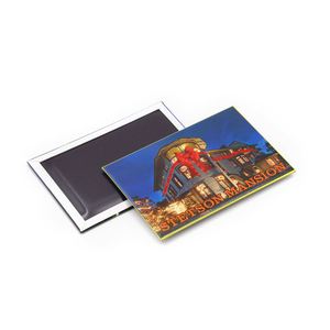 High Quality Refrigerator Tin Magnets Custom Stetson Mansion Souvenir Magnet for <b>Fridge</b> Decor - Product Image 5