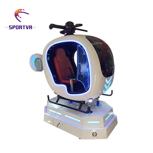 Simulador de Realidad <span class=keywords><strong>Virtual</strong></span> de Conducción de Pequeños Aviones, Helicópteros y Experiencia de Vuelo Aeroespacial, Plataforma de 6DOF, 1 Asiento, Metal, Centro Comercial - Product Image 4