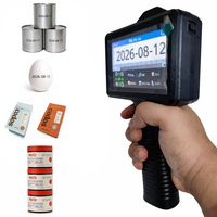Impresora de Etiquetas de Inyección de Tinta Automática, Inalámbrica, Portátil, Multilingüe, Inteligente, de Alta Definición, con Pantalla Táctil y Tinta Eco-Solvente, para Codificación de Fechas