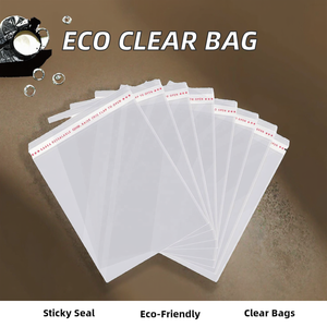 Bolsa Grande Autoadhesiva Transparente de Celofán OPP Impresa Personalizada, Plástico Biodegradable para Embalaje de Ropa, Calcetines y Regalos - Product Image 2
