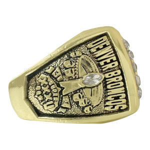 1997 NFL Denver Broncos kampioenschapsring op maat gemaakte klassieke baseball/softbal kampioenschapsringen basketbal sportring - Product Image 2
