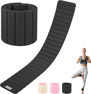Custom Adjustable Eco-Friendly 1Kg Waterproof Silicone Wrist and Ankle <b>Weights</b> Wearable Magnetic Iron Ankle <b>Weight</b> - Product Image 4