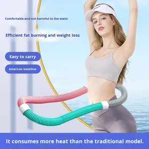 Cerceau lesté en matériau PP souple, ne blesse pas la taille, aide à perdre du poids, amincit le ventre, cerceau de fitness pour adultes et enfants - Product Image 3