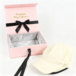 Tùy Chỉnh Từ Flip-Top Tái Chế Kraft Giấy Gấp Hộp Cho Tóc Giả Sơn Móng Tay Dầu Lưu Trữ Cuốn Sách Phong Cách Mỹ Phẩm Bao Bì Bow - Product Image 3