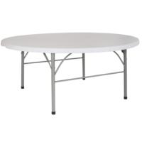 Vente en gros Table de banquet de mariage blanche pliante en plastique pliable et personnalisée de 4 pieds pour les événements