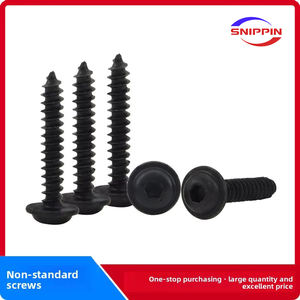 10,9 Grado Negro Zinc PWA Phillips Pan Head Tornillos autorroscantes M3 * 20 Cabeza Rosca gruesa Material de acero Medición métrica - Product Image 2