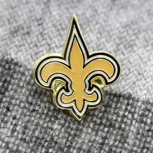 Nouvelle-Orléans <span class=keywords><strong>Saints</strong></span> Badge numérique imprimé métal broche broche sport thème bijoux pour pour épinglette fabricant NFLTeams Logo Offre Spéciale - Product Image 1