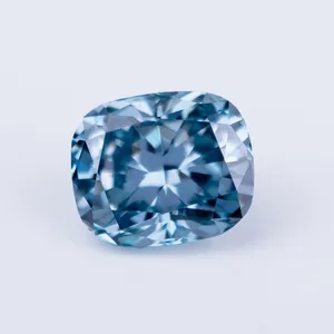 अच्छा नोवा मैन मेड असली हीरे कच्चे हीरा लैब बढ़ी बिक्री के लिए रंगीन VS1 नीले कुशन कट ढीला 1.5 कैरेट गहने बनाने
