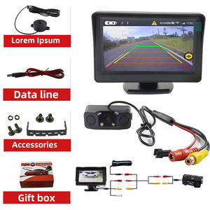 Aide à l'inversion de voiture tout-en-un trois-en-un Radar sonore de recul et caméra visuelle avec image radar claire - Product Image 5