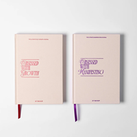 Journal de réflexion en tissu de lin personnalisé, planificateur quotidien d'affirmations et de gratitude pour l'auto-soin, journal inspirant pour l'auto-prise en charge