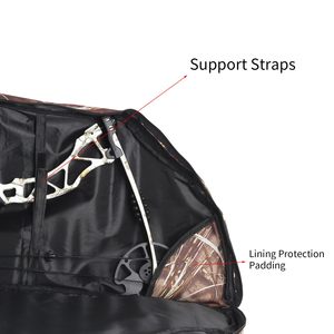 Estuche para Arco Compuesto, Bolsa para Arco, Estuche Compacto para Flechas, Estuche Ligero para Tiro con Arco con Correa de Mochila y Bolsillo Acolchado para Caza - Product Image 2