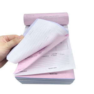 Carnet de commandes et de reçus de caisse avec 50 pages intérieures autocopiantes en 2 feuillets, blanches et <span class=keywords><strong>jaune</strong></span> canari - Product Image 3