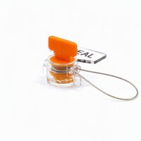 Sceau de compteur flexible haute sécurité Asialockseal A-662 PC+ABS de 14 mm de diamètre, imprimé au laser, pour compteurs d'électricité/eau/gaz
