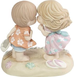<strong>Precious</strong> <strong>Moments</strong> Couple on the Beach <strong>Figurine</strong> Hand-Painted Porcelain <strong>Figurine</strong> for Wedding ,Anniversary, Valentine's Day - Product Image 3