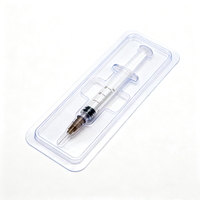 Plateau de kit de suture thermoformé blanc, emballage médical transparent avec couvercle pelable et grille personnalisée