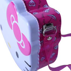 Merhaba Kedi Şeklinde Metal Hediye Saklama Kutusu Askılı, Çocuklar ve Koleksiyoncular için Sevimli Şeker Kutusu - Product Image 2