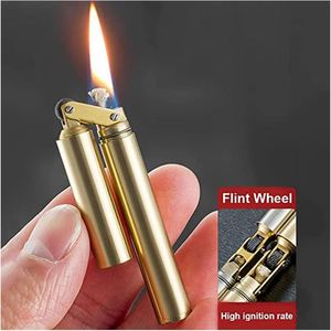 Creative Brass Kerosene <b>Lighter</b> Novelty Design Double Stick Model Eco-Friendly Portable Cigarette Oil <b>Lighter</b> <b>Custom</b> Giveaways - Product Image 2