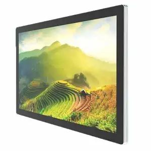 Monitor externo IP55 para parede, display compacto de alto brilho, 43 polegadas, monitor digital capacitivo para metrô, à prova d'água