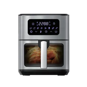 OEM Acceptable No-fryer Air Fryer for Kitchen Cooker Smart Air Oven with Electronic Touch Screen and Visible Window 8L 1700w