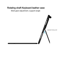 Teclado Mágico Desmontable con Eje Giratorio Personalizado para iPad de 11 Pulgadas, Funda de Cuero, Ajuste de Múltiples Engranajes, Soporte de Ángulo Vertical