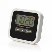 Temporizador Digital de Cocina LCD Magnético Grande de Plástico con Cronómetro, Alarma y Soporte, Ecológico, Funciona con Pilas AAA, Práctico para Cocinar