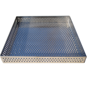 <strong>Small</strong> Cookie Stainless Steel Mesh Perforated Baking Sheet Tray <strong>Pans</strong> - Product Image 1