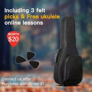 Funda de ukelele acolchada de espuma impermeable personalizada de fábrica BSCI, suave, para concierto y tenor, con correas dobles para el hombro, para tamaño pequeño - Product Image 4