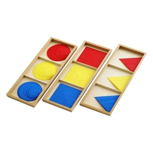 Juguetes de Madera Montessori para el Aprendizaje de Matemáticas para Niños, Círculos, Cuadrados y Triángulos, Jouet Montessori En Bois - Product Image 5