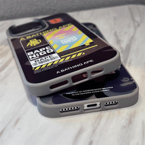 Coque de téléphone antichoc mate de style urbain avec tête de singe camouflage pour iPhone 16 - Product Image 4