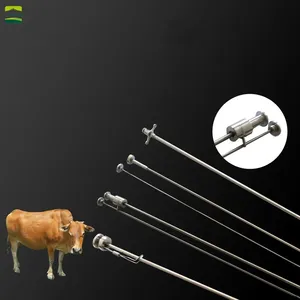 Pistolet AI pour nourrissage artificiel de vache, 20 Tubes, aiguilles en acier inoxydable, équipement d'affûtage pour animaux de ferme, nouveau