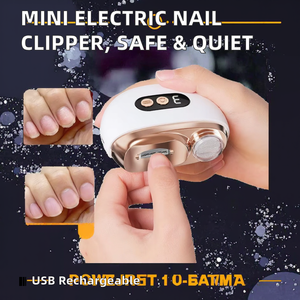 Mini coupe-ongles électrique pour bébé avec <span class=keywords><strong>lame</strong></span> en acier inoxydable et large ouverture de mâchoire, recharge USB, faible bruit pour les ongles des doigts - Product Image 2