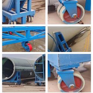 8 Zoll Doppel rad Eisenkern pu Polyurethan drehbares Lenkrad schwere 3 Tonnen - Product Image 6