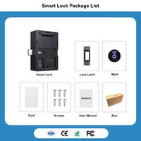 Serrure intelligente RFID invisible et discrète sans clé pour maison, bureau, casier, tiroir, armoire, avec application TTLock et carte IC électronique