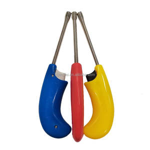 Briquet de cuisine couleur corail, buse métallique flexible, plastique ABS, allumage piézo, utilisation BBQ, pas de gaz requis - Product Image 3
