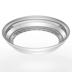 Jante de roue 3 pièces pour BXS <span class=keywords><strong>RS2</strong></span> 17 à <span class=keywords><strong>18</strong></span> pouces, 16 ou 32 trous, jante 3 pièces polie à double dégradé, alliage 6061-T6 - Product Image 2