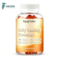 KingFisher OEM Zonnebank Gummies Supplement Suiker Vrij Astaxanthine Lycopeen voor Stralende Huid Natuurlijke Formule Groothandel